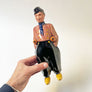 Vintage Figural Ceramic Dutch Man Liquor Bottle Made in Holland