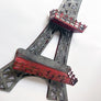 Vintage Metal Eiffel Tower Hanging Sculpture with Display Shelves