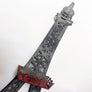 Vintage Metal Eiffel Tower Hanging Sculpture with Display Shelves