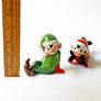 Holiday Elves Ceramic Figurines (Set of 2)