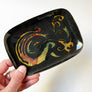 Vintage Enameled Metal Dish