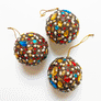 Encrusted Gems, Beads & Crystals Large Ball Ornament