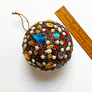 Encrusted Gems, Beads & Crystals Large Ball Ornament