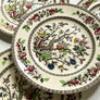 Vintage Alfred Meakin Indian Tree Ceramic Plates Made in England (Set of 4)