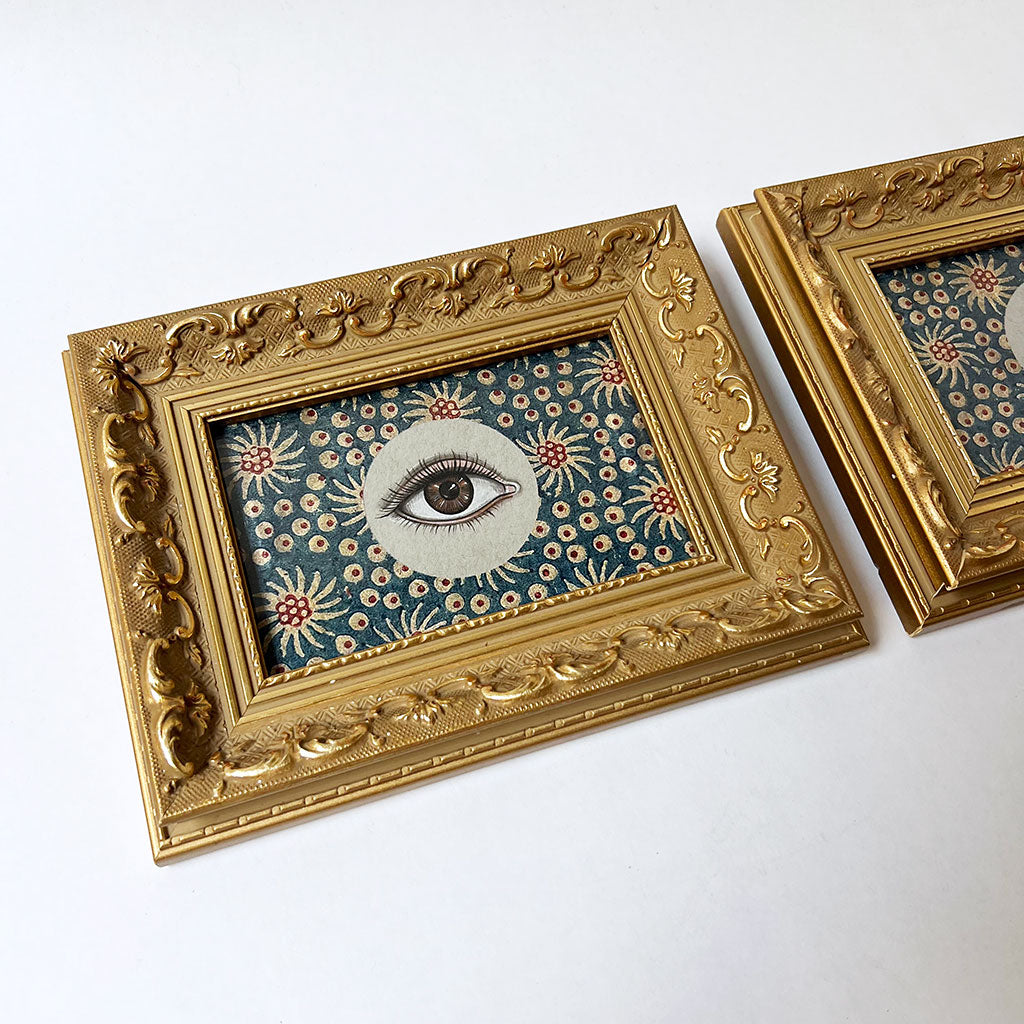 Don Carney Pair of Brown Eyes - Art Prints with Starburst Border
