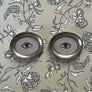 Don Carney Pair of Blue Eyes Art Prints in Silver Oval Frames