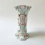 Vintage Ceramic Vase with Floral and Fruit Decorations