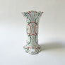 Vintage Ceramic Vase with Floral and Fruit Decorations