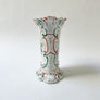 Vintage Ceramic Vase with Floral and Fruit Decorations