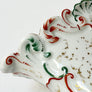 Vintage Ceramic Vase with Floral and Fruit Decorations
