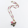 PATCH NYC Treasure Necklace: Charm Cluster with Five Hearts