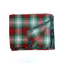 Red, Green & Cream Plaid Flannel Scarf