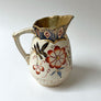 Vintage Ceramic Pitcher with Gold Tone Accents