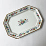 Vintage Ceramic Tray with Floral Decoration