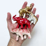 Vintage Porcelain Elephants Made in Japan (Set of 4)