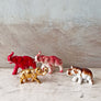 Vintage Porcelain Elephants Made in Japan (Set of 4)