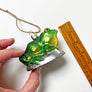 Frosted Frog Glass Ornament