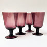 Plum Garnet Handblown Drinking Glasses (Set of 4)