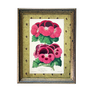 Geramums (geraniums) - Original Hand-Colored Lithograph in Vintage Frame