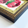 Geramums (geraniums) - Original Hand-Colored Lithograph in Vintage Frame