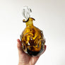 Vintage Midcentury Smoky Topaz Glass Decanter