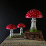 Glass Mushroom (amanita muscaria) Decorative Object Large