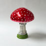 Glass Mushroom (amanita muscaria) Decorative Object Large