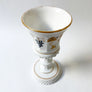Vintage Large Milk Glass Goblet with Grapes & Vines