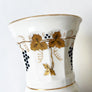 Vintage Large Milk Glass Goblet with Grapes & Vines