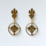 Gold Lily Drop Earrings