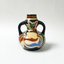 Vintage Deco Ceramic Vase with Double Handles Made in Japan