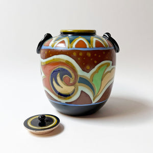 Vintage Deco Ceramic Vessel Made in Japan