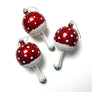 Large Red Cap Mushroom Glass Ornament