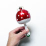 Large Red Cap Mushroom Glass Ornament