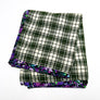 Grey & Cream Check Flannel Scarf