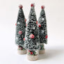 Sparkle Green Bristle Tree with Mushrooms: Medium