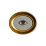 Don Carney Green Right Eye Art Print in Gold Oval Frame