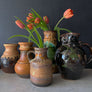 Vintage Black, Brown & Green Studio Pottery Pitcher