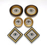 Don Carney Pair of Blue Eyes Art Prints in Vintage Oval Frames