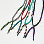 Lariat Hand-Beaded Necklace (Black)