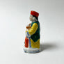 Vintage Figural Man with an Orange Box Ceramic Incense Burner Made in Occupied Japan