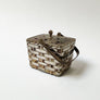 Vintage Metal Basket with Glass Insert Potpourri Holder or Censer