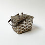 Vintage Metal Basket with Glass Insert Potpourri Holder or Censer