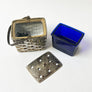 Vintage Metal Basket with Glass Insert Potpourri Holder or Censer