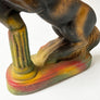 Vintage Chalkware Rearing Horse with Column
