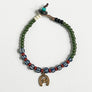Brass Lucky Horseshoe Beaded Bracelet
