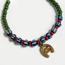 Brass Lucky Horseshoe Beaded Bracelet