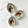 Lucky Horse & Horseshoe Glass Ornament
