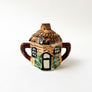 Vintage Thatched Roof Cottage Ceramic Sugar Bowl Made in Japan