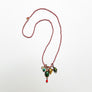 Collage Necklace: Red & White (diamond)